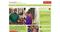 Desktop Screenshot of foodwatershelter.org.au