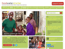 Tablet Screenshot of foodwatershelter.org.au